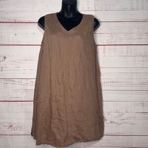 Match Point USA Brown Linen Tank Women’s Small